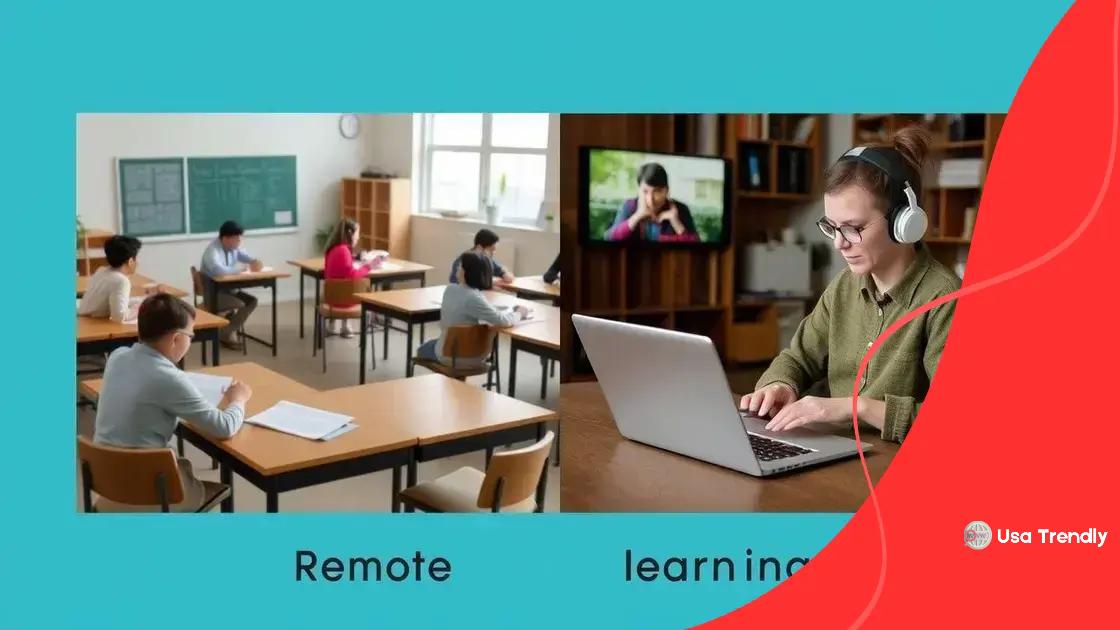 Comparison with traditional learning