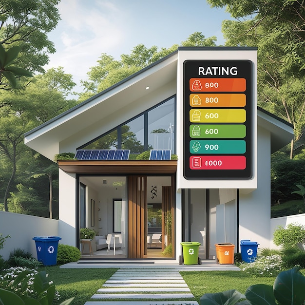 A close-up of a smart energy meter displaying a green 
