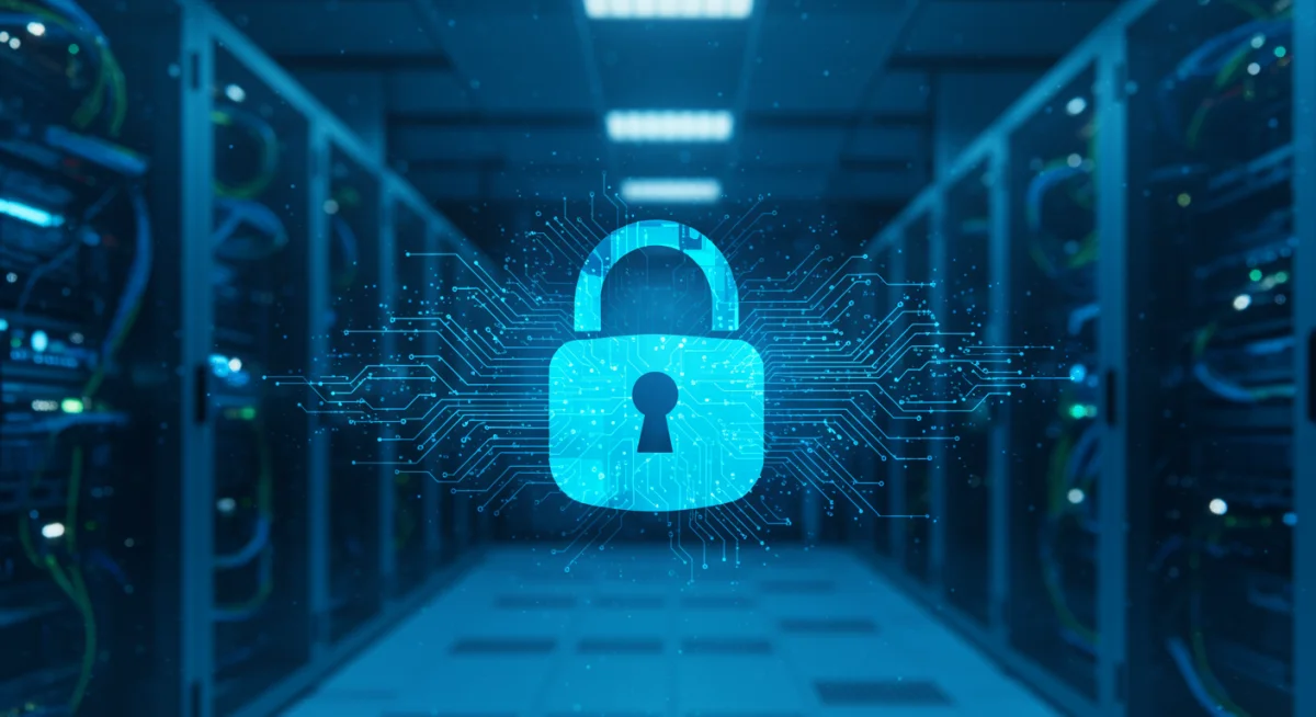 Digital padlock representing robust cybersecurity measures