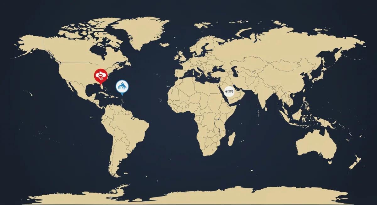 World map displaying federal travel advisory levels by country