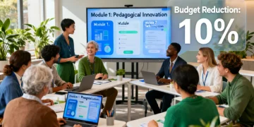 Educators engaging in professional development with budget constraints